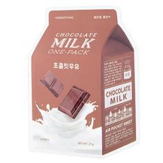 Смягчающая маска с экстрактом какао и сливы APIEU Chocolate Milk One-Pack A'pieu