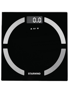 Весы напольные электронные Starwind SSP6051 макс.180кг черный