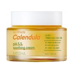 Успокаивающий крем с календулой д/лица MISSHA Su:Nhada Calendula pH Balancing & Soothing Cream 50ml