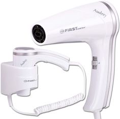Фен First FA-5655-1 White, 1200 Вт, шнур 2 м, крепл.на стене, 1 скор, 2 темп., холод, White