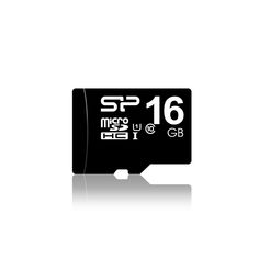Карта памяти Silicon Power microSDHC 16Gb Class10 + adapter SP016GBSTH010V10-SP