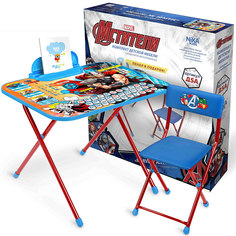 Комплект дет. "Marvel 5" (3-7 лет, стол 57см + пенал + стул мягк.) Д5А Nika Kids