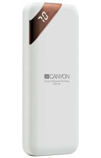Внешний аккумулятор CANYON Power bank 5000mAh белый (CNE-CPBP5W)