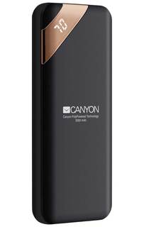 Внешний аккумулятор CANYON Power bank 5000mAh черный (CNE-CPBP5B)