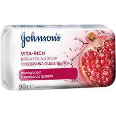 Мыло твердое JOHNSONS VITA-RICH преображающее с экстрактом цветка граната 90 г Johnson's