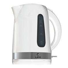 Чайники электрические чайник LEX LX 30028-1 2200Вт 1,7л пластик белый