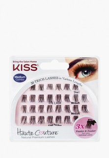 Ресницы накладные Kiss Haute Couture пучки "Trio Lashes" Длина средняя Trio Lashes