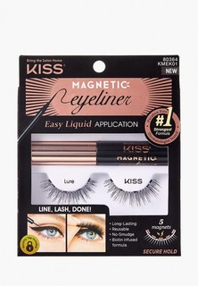 Ресницы накладные Kiss магнитные и подводка Lure / Magnetic Eyeliner Kit
