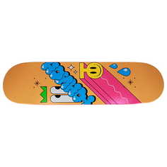 Дека для скейтборда Acid team, цвет orange-blue, размер 8x31.75, конкейв Юнион