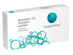 Контактные линзы CooperVision Biomedics 55 Evolution Asphere (6 линз / 8.6 / -0.5)