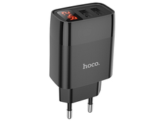 Зарядное устройство Hoco C86A 2xUSB 2.4A Black 6931474746252