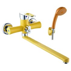Смеситель для ванны, Эверест, настенный, с картриджем, желтый, B22-274B Everest