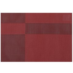 Подставка под горячее полимер, 45х30 см, прямоугольная, красная, Y3-1125