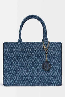 Синяя сумка с графическим принтом Maje