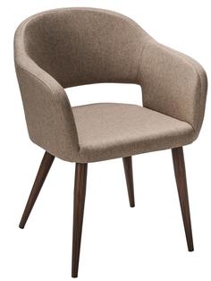 Стул oscar сканди браун темный орех (r-home) бежевый 60x81x55 см.