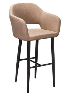 Кресло барное oscar сканди браун/черный (r-home) бежевый 60x108x59 см.