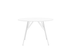 Стол обеденный мемфис d110 (stoolgroup) белый 110x75x110 см.