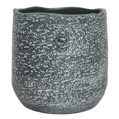 Кашпо, горшки для комнатных растений кашпо керамическое 5л d20см h19см серый Kaemingk