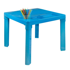 Пластиковая мебель стол пластиковый детский, 51х51х47 см, голубой