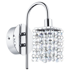 Светильники для ванной комнаты бра для ванной EGLO Almonte 1х2,5Вт G9 IP44 сталь хром хрусталь