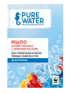 Мыло хозяйственное Pure Water с эфирными маслами 175g 402950