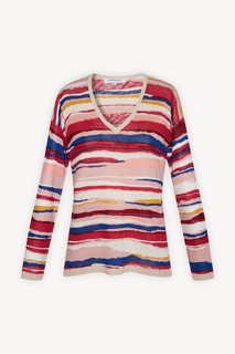 Пуловер с разноцветным принтом Lea Gerard Darel