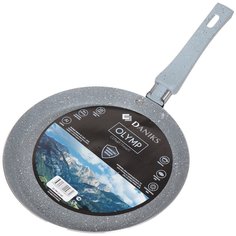 Блинница алюминий, 22 см, антипригарное покрытие, Daniks, Олимп, JD-PM-22-DB