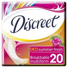 Прокладки женские Discreet, Multiform Deo Summer Fresh Single, 20 шт, 0001037333