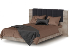 Кровать «джулия» 160*200 (аврора) серый 204x102x213 см. Avrora