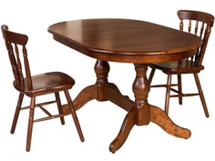 Обеденная группа стол и 2 стула (аврора) коричневый 200x74x90 см. Avrora