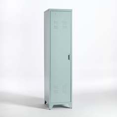 Шкаф 1-дверный для одежды из метала hiba синий (laredoute) синий 43x180x50 см.