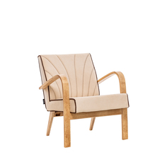 Кресло для отдыха шелл (комфорт) бежевый 62x73x71 см. Milli