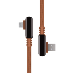 Кабель Rombica Digital Electron M Brown USB - micro USB нейлоновая оплетка 1.2м коричневый