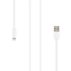 Кабель Rombica Digital MR-01 White USB - Apple Lightning (MFI) плоский ПВХ 1м белый