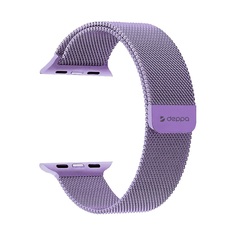 Ремешок Deppa Band Mesh для Apple Watch 38/40 mm нержавеющая сталь лавандовый