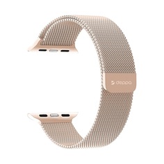 Ремешок Deppa Band Mesh для Apple Watch 42/44 mm нержавеющая сталь розовое золото