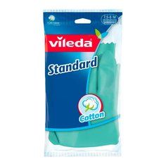 Перчатки СТАНДАРТ с внутренним хлопковым напылением M VILEDA