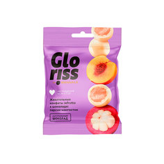 Жевательные конфеты GLORISS Персик и мангостин 35 г