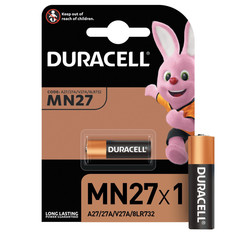 Батарейки, аккумуляторы батарейка DURACELL для сигнализаций 12В MN27 1шт