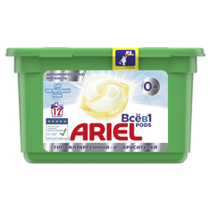 Капсулы для стирки Ariel Pods Sensitive Всё-в-1, 12 шт