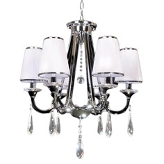 Люстра Подвесная люстра Lumina Deco Milesia LDP 8926-6 WT+CHR