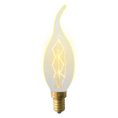 Лампочка Лампа накаливания Uniel E14 60W золотистая IL-V-CW35-60/GOLDEN/E14 ZW01 UL-00000483