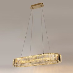 Светильник Подвесной светодиодный светильник Newport 8445/90 oval gold М0065052
