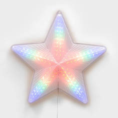 Новогодний подвес Подвесной светодиодный светильник «Звезда » Uniel ULD-H4748-045/DTA MULTI IP20 STAR UL-00001404