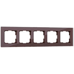 Рамка Werkel Favorit на 5 постов мокко WL01-Frame-05 4690389063787