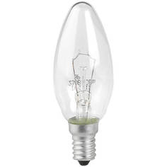 Лампочка Лампа накаливания ЭРА E14 40W 2700K прозрачная ДС 40-230-Е14 (гофра) Б0039125 ERA