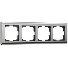 Рамка на 4 поста Werkel Metallic глянцевый никель W0041602 4690389159046