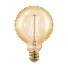 Лампочка Лампа светодиодная филаментная диммируемая Eglo E27 4W 1700К золотая 11693