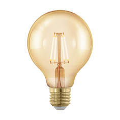 Лампочка Лампа светодиодная филаментная диммируемая Eglo E27 4W 1700К золотая 11692
