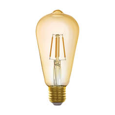 Лампочка Лампа светодиодная филаментная диммируемая Eglo E27 5,5W 2200K золотистая 11865